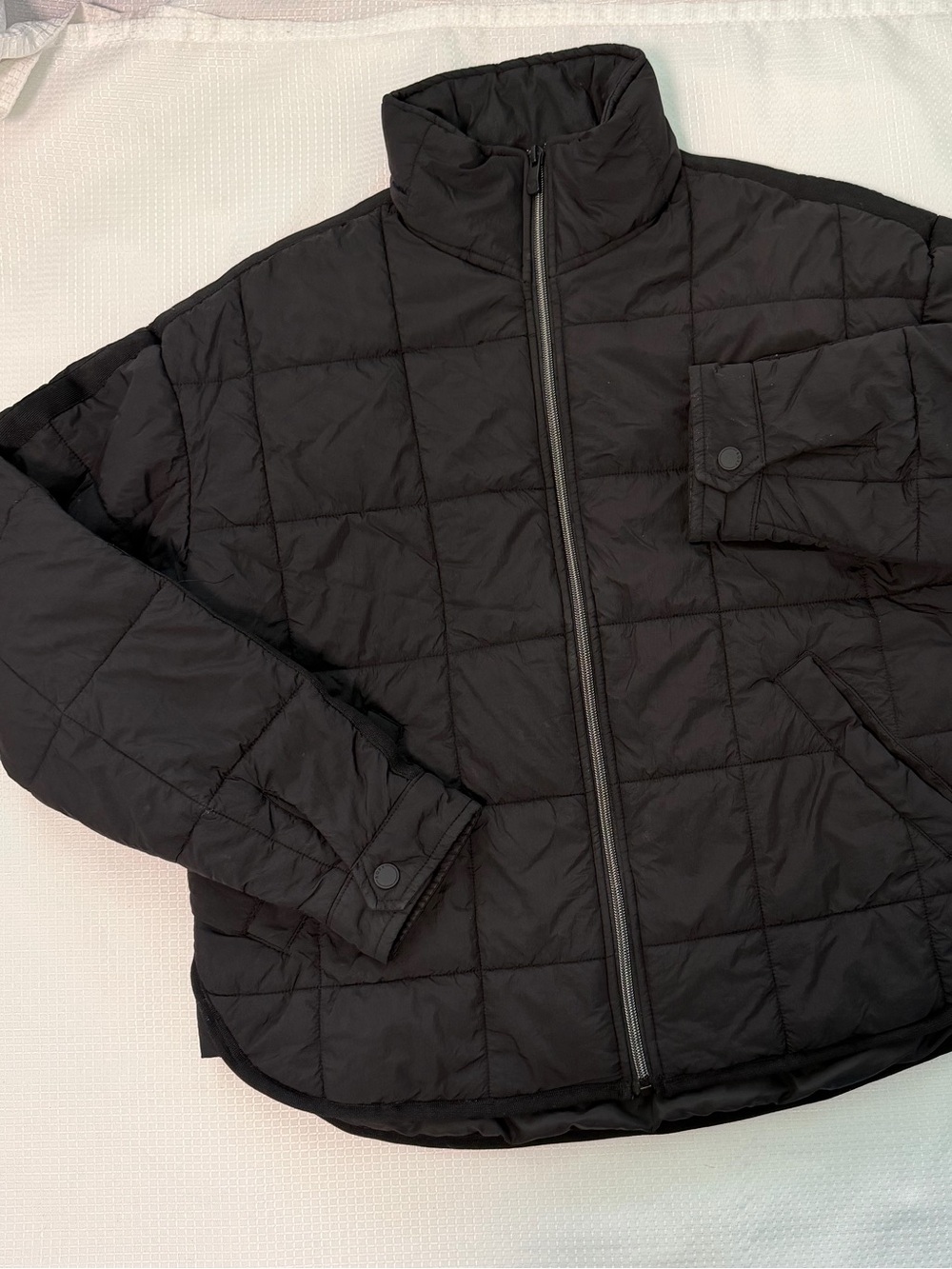 Roxy Women’s Black Quilted Zip-Up Jacket